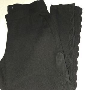 Torrid Black Leggings with X Mesh Detail 2x